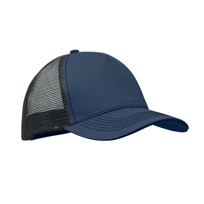 Casquette trucker promotionnelle 5 pans 250 gr/m² Blist Bleu marine